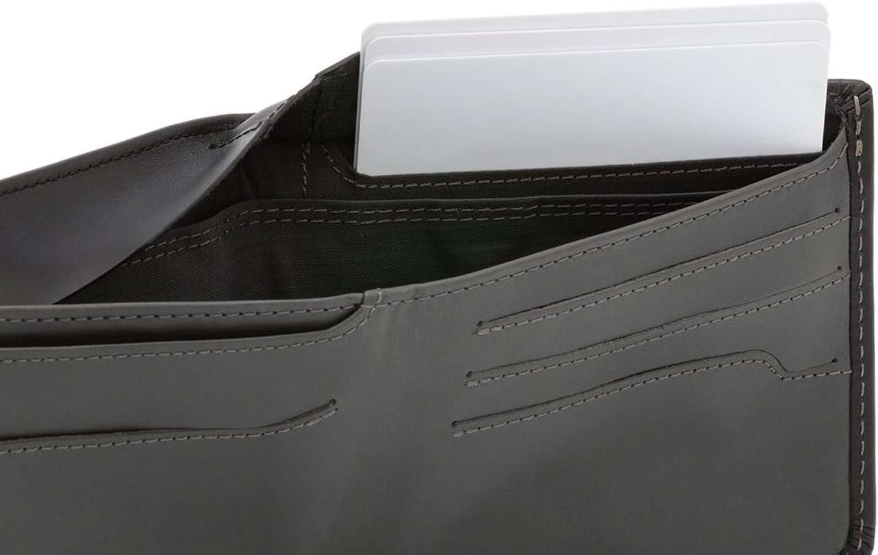 Bellroy Hide & Seek Wallet (Slim Leather Bifold Design, RFID Blocking, Holds 5&ndash;12 Cards with a Hidden Section) - Black