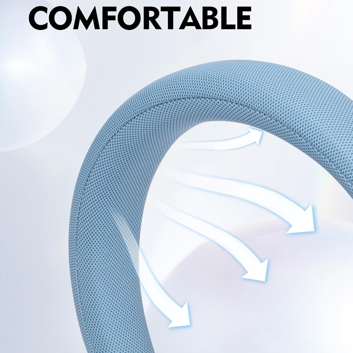 New Wireless Headset, Hifi Clear Call, Comfortable Fit with Head, Foldable, Rotatable, Stretchable. Compatible with Mobile Phones, Computers, MP3 and Other Devices. Wireless Headphones (Blue) image number 6