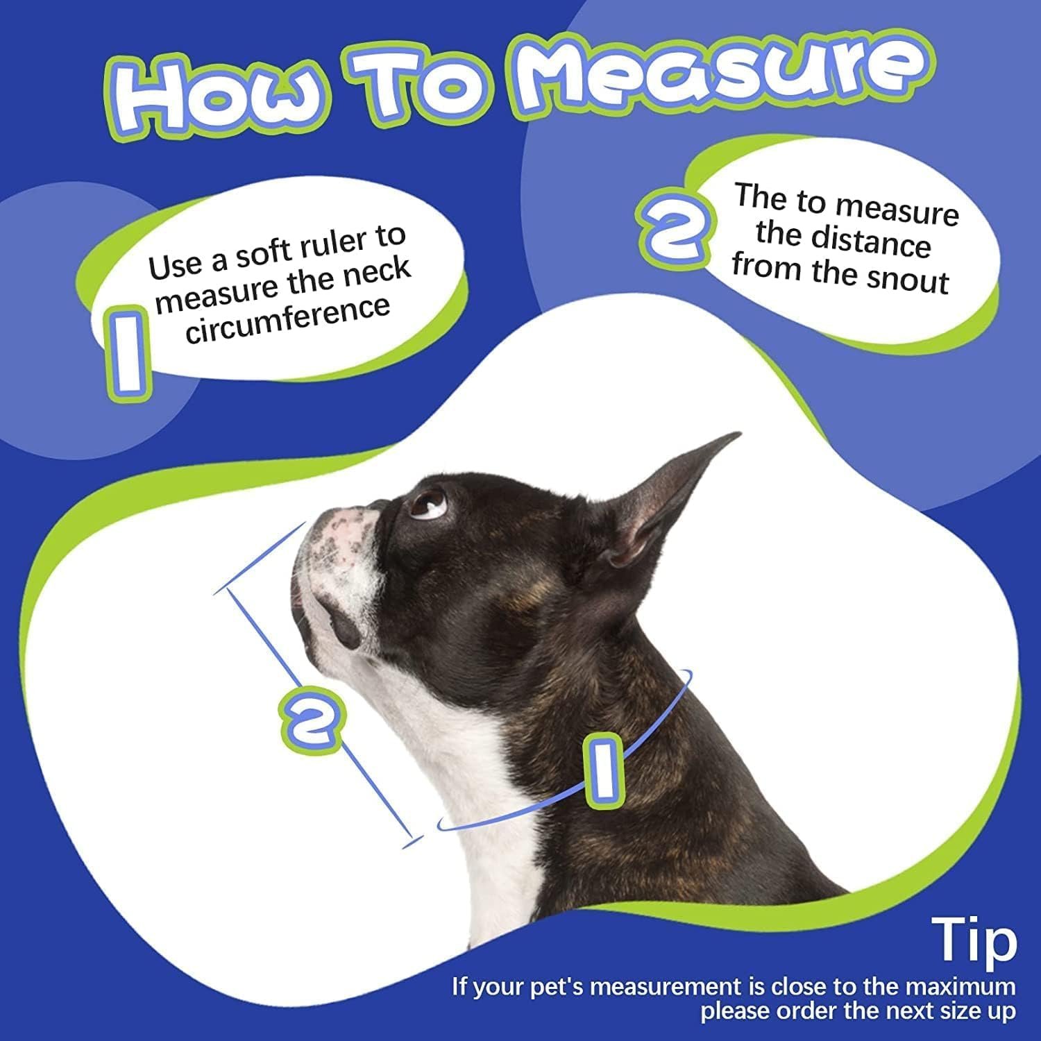 Kuoser Dog Recovery Collar,Soft&Adjustable Dog Cone,Elizabethan Dog Collar after Surgery,Wounds Protection,Licking Scratching Prevention,Skin Diseases,Weaning,Comfortable Pet Cone(Blue,M) image number 3