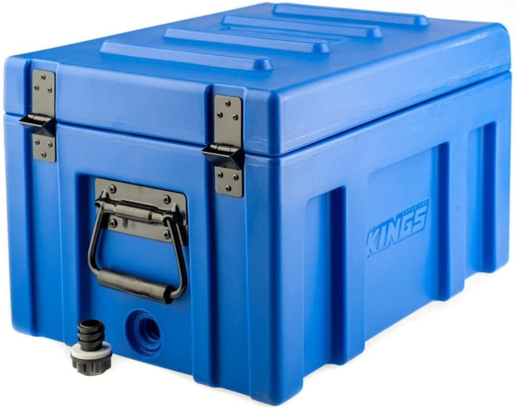 2 X Adventure Kings 45L Tough Front Opening Storage Box Strong Handle Cargo Case image number 4