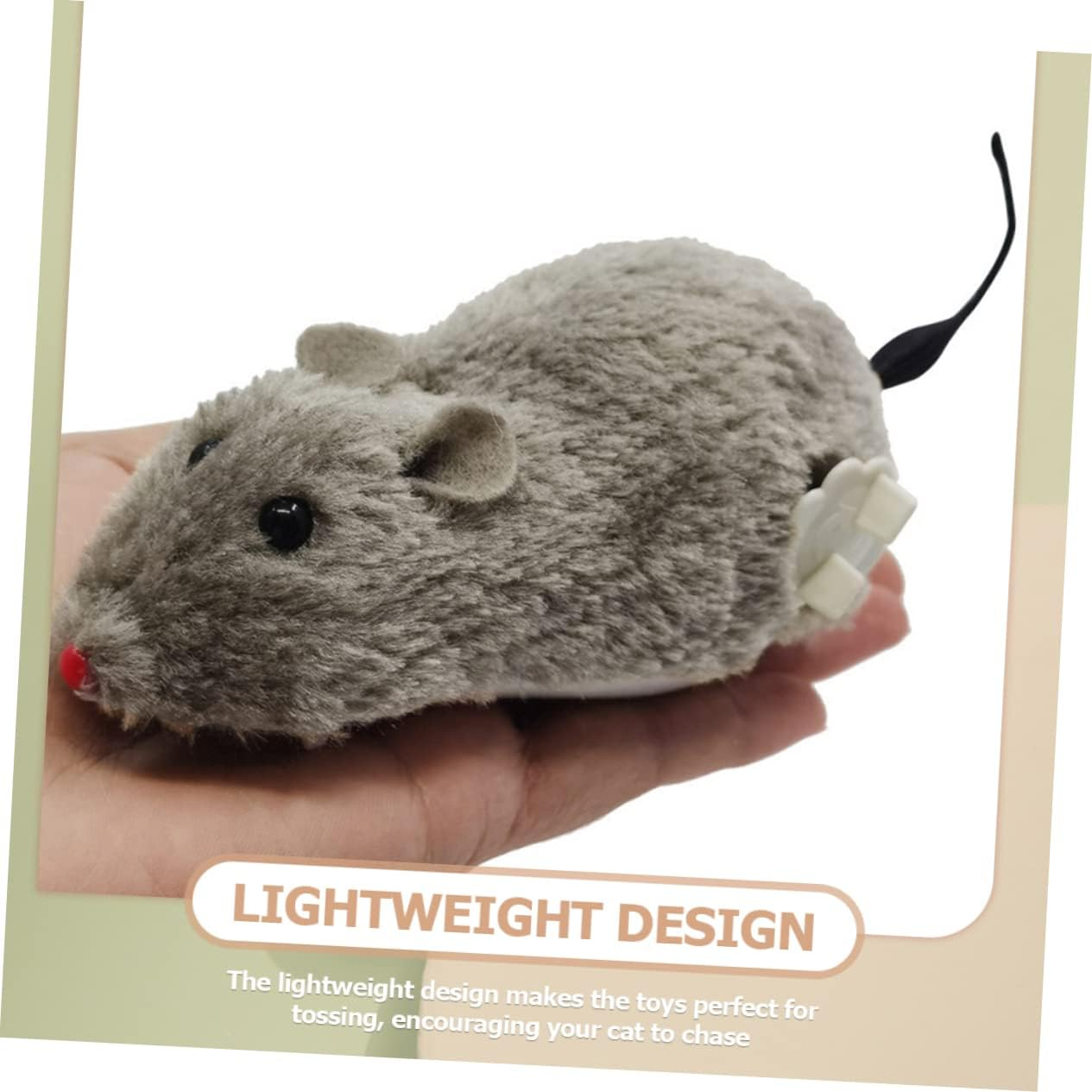 INOOMP Halloween Wind up Mouse Cat Toy 4 Pack Kitten Toys for Indoor Cats Moving Cat Mice Toys No Battery Required image number 2