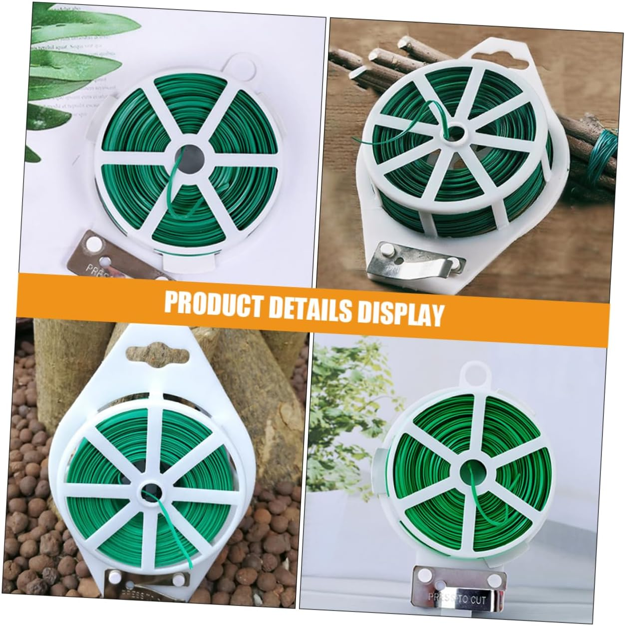 Yardwe Gardening Wire Ties Plant Ties for Vines Fruits DIY Fixing Straps Flexible Plant Branch Fixing Garden Supplies