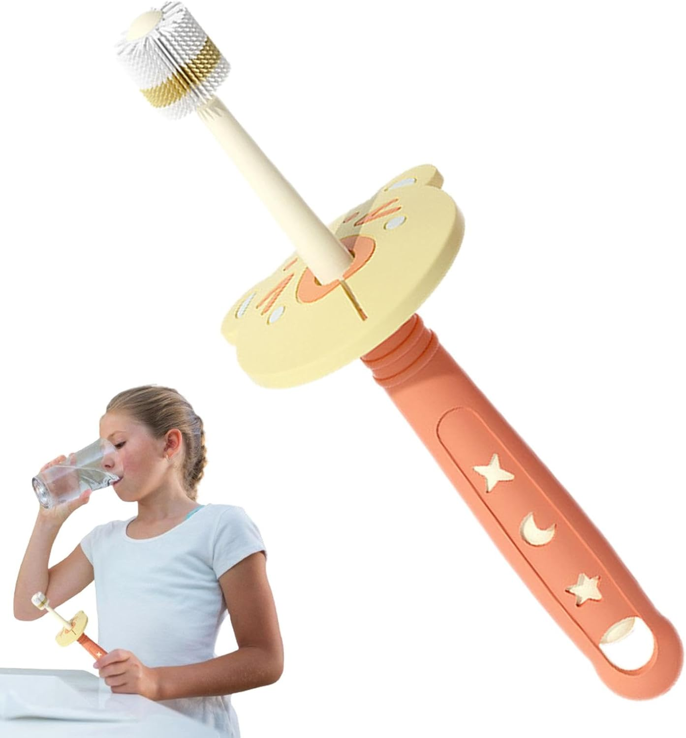 Soft Nano Manual Toothbrush - 360&deg; Nano Bristles Set,Portable Toothbrushes with Safety Protection for Kids, Boys,Children Aged 1-12 image number 6