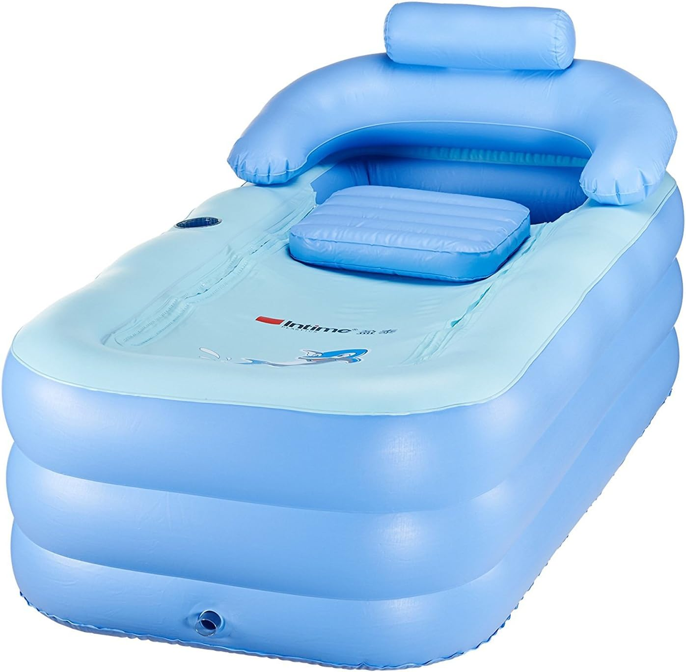 Portable Inflatable Bath Tub, PVC, Indoor Travel Spa, Foldable Design