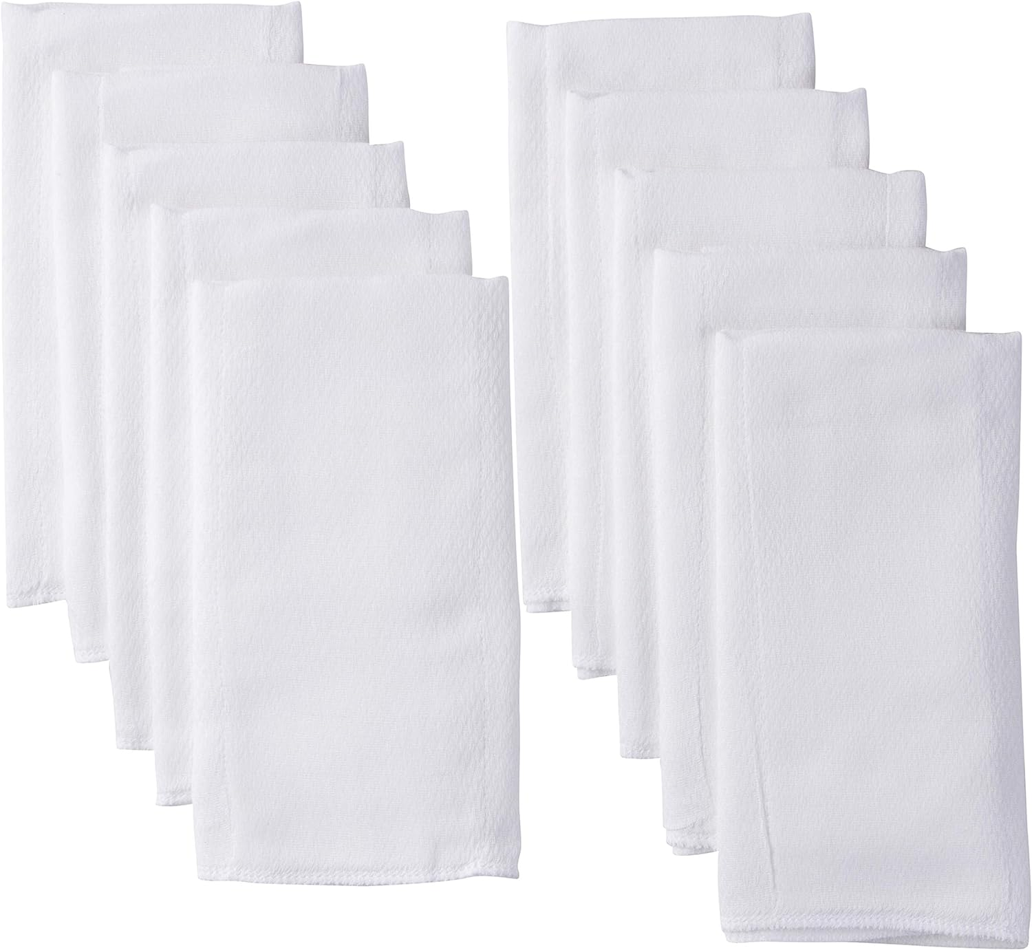Gerber Birdseye 3-Ply Prefold Cloth Diapers, White, 10 Count image number 3