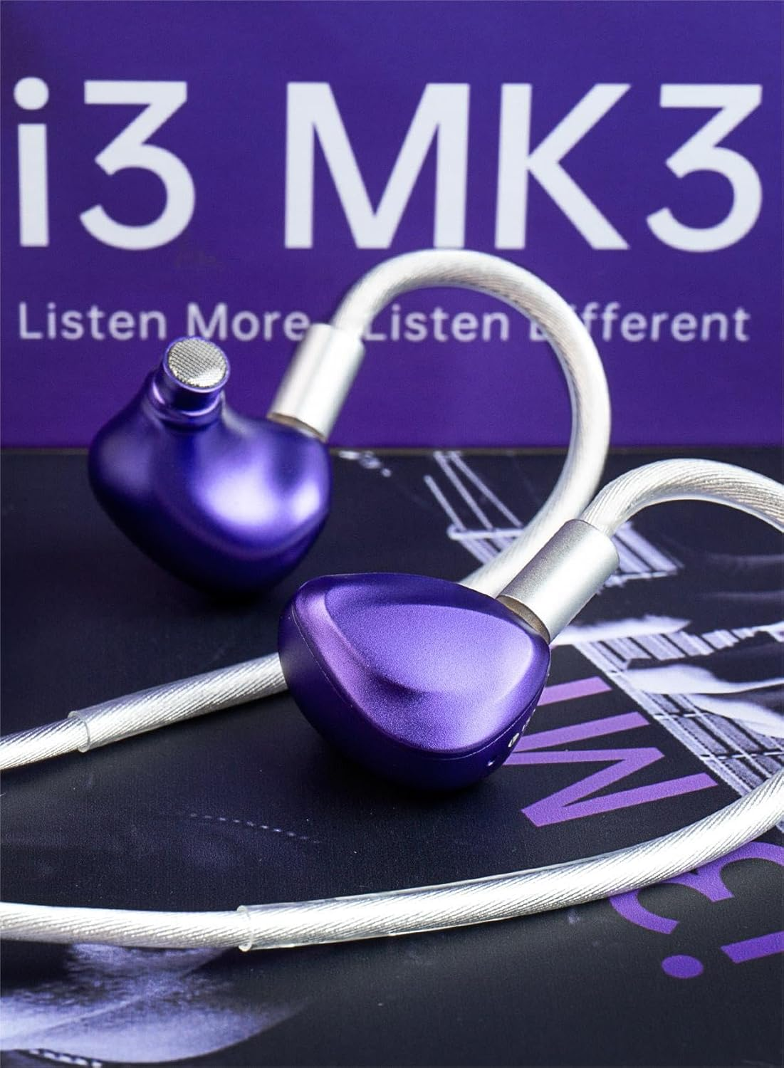 Keephifi TRI I3 MK3 In-Ear Monitor Headphones, Beryllium Membrane DD IEMS In-Ear Earbuds, 10Mm Flagship Planner Earbuds, 612-Core 5N OOC Coated Silver Cable for Musicians and Audiophiles