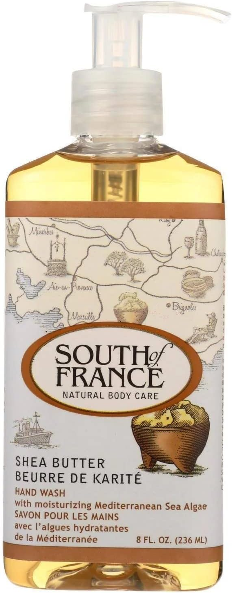 South of France Natural Body Care South of France Shea Butter Hand Wash, 8 Ounces image number 1