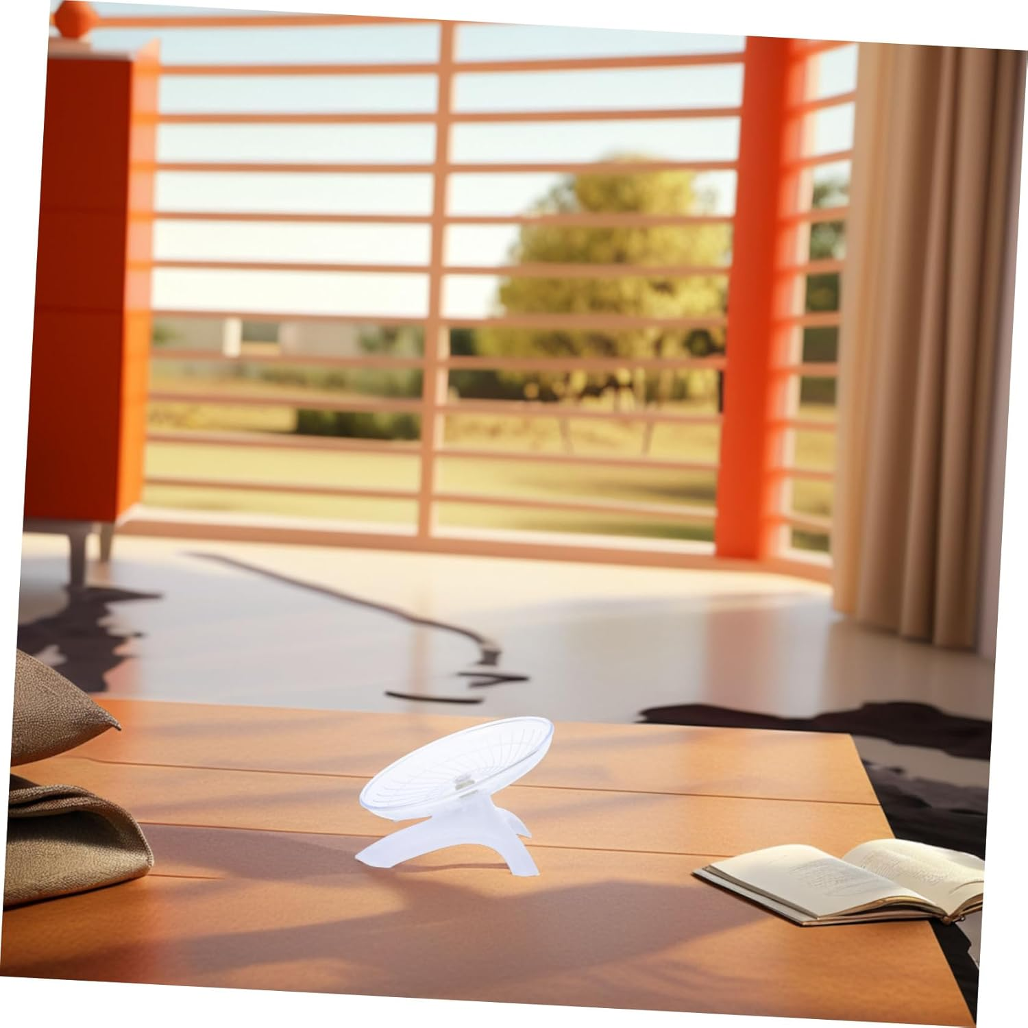 Totority Silent Pet Exercise Wheel for Dwarf Hamsters Chinchillas Rabbits and Small Animals Hamster Chinchilla Wheel image number 4