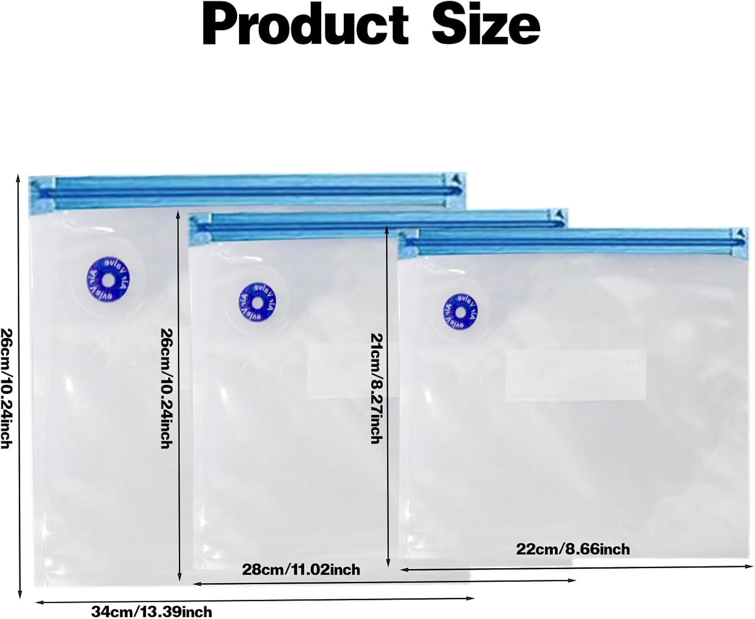 20PCS Reusable Sous Vide Cooking Bags 3 Sizes Vacuum Sealed Bags Sealed Storage Bags for Food Storage Sous Vide Cooking Suitable for Meal Preparation or Storage image number 1