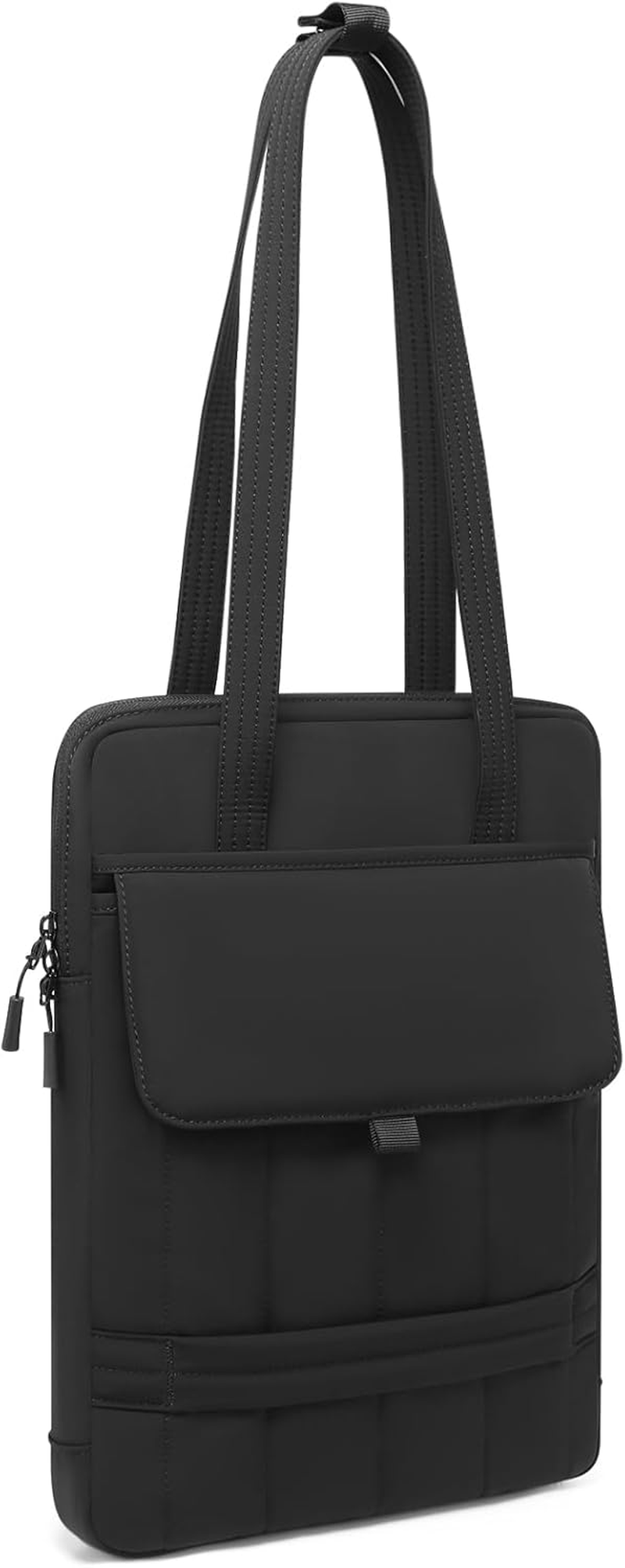 HYZUO 13.3-14 Inch Puffy Laptop Sleeve Padded Handbag for 13"-14" Macbook Pro/Air, 13" 13.3" Dell/Hp/Lenovo/Asus/Acer Notebook Chromebook, Women Slim Shoulder Bags Work Daily Bag, Midnight Green