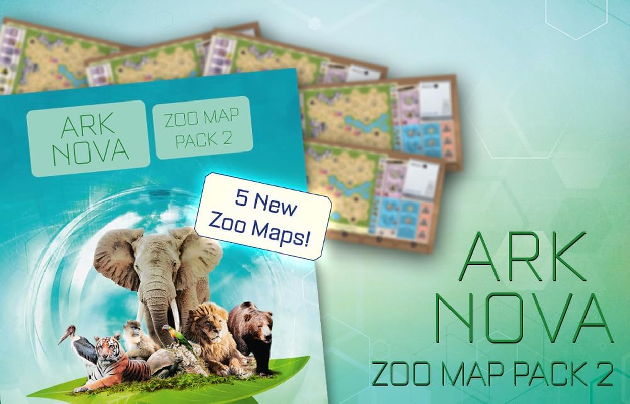 Capstone Games Ark Nova: Zoo Map Pack 2 Board Game image number 5