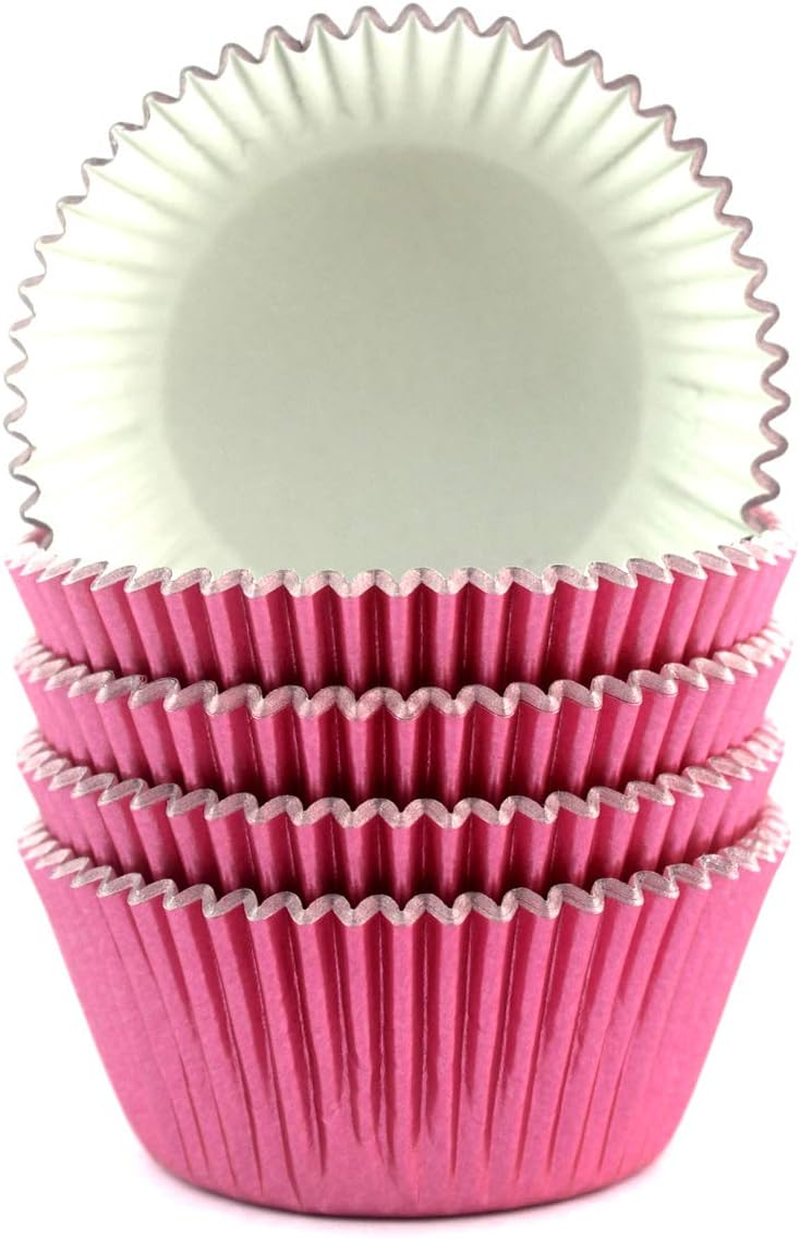 Eoonfirst Foil Cupcake Liners Valentine'S Day Standard Baking Cups 100 Pcs (Pink) - Blue,Navy image number 3