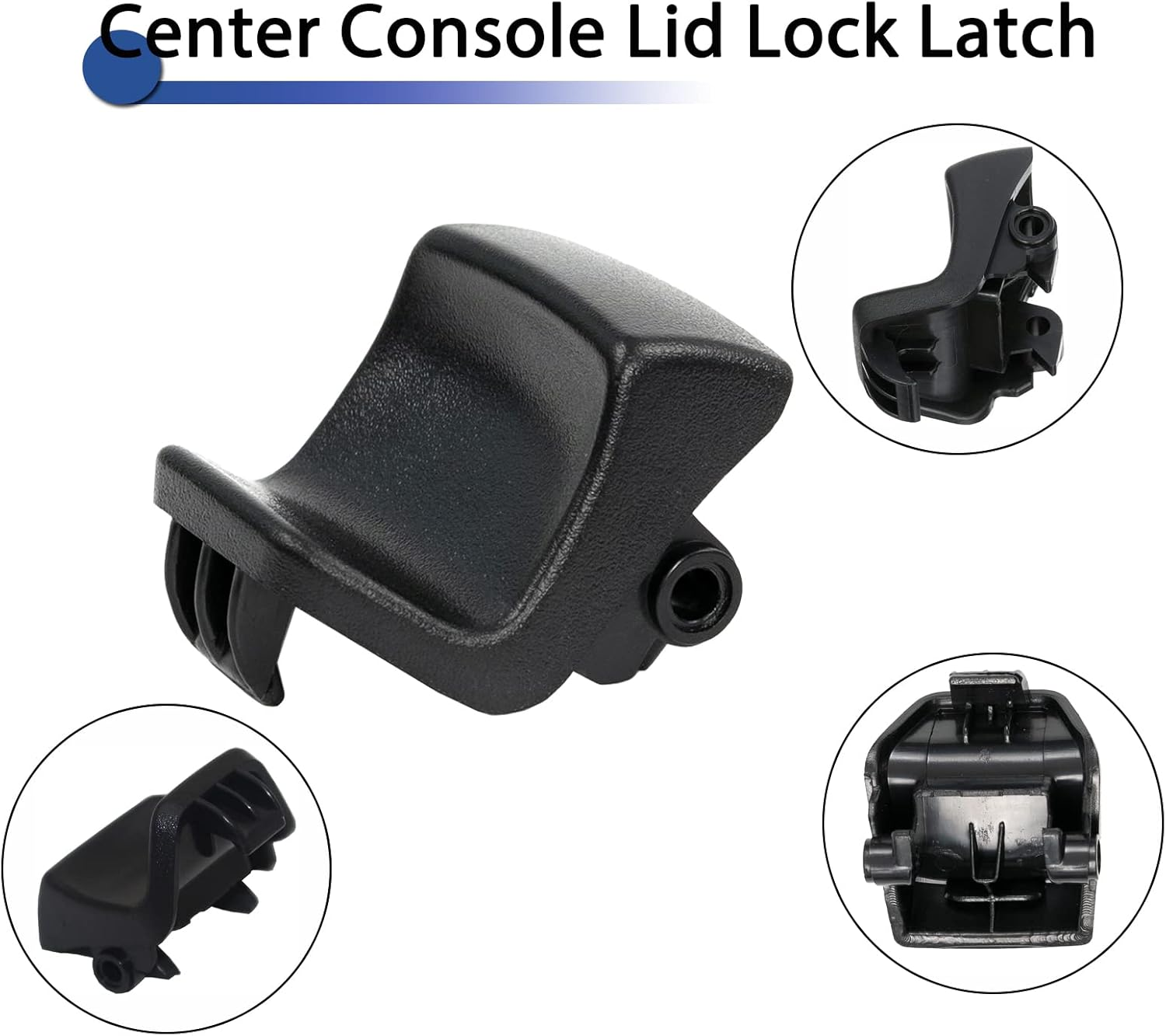 Car Center Console Lid Lock for Mazda CX-5 KE 2013-2016,Centre Console Latch Lock for Genuine Mazda CX-5 KE Series Vehicles,Armrest Lid Latch Replacement Ka0G6445Ya02,Ka0G-64-45Ya-02(Black) - Lids1 image number 2