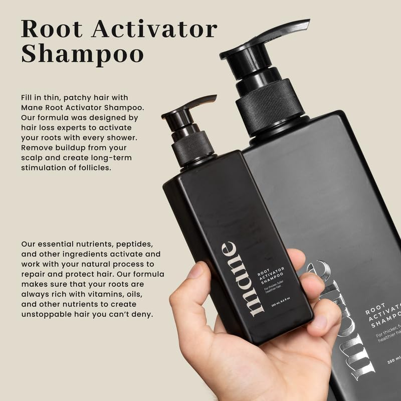 Superior Mane Root Activator Shampoo (250ML) - Thicken & Enrich, Hair Loss & Thinning Treatment - Unscented, Transparent - Men'S Hair Care image number 1