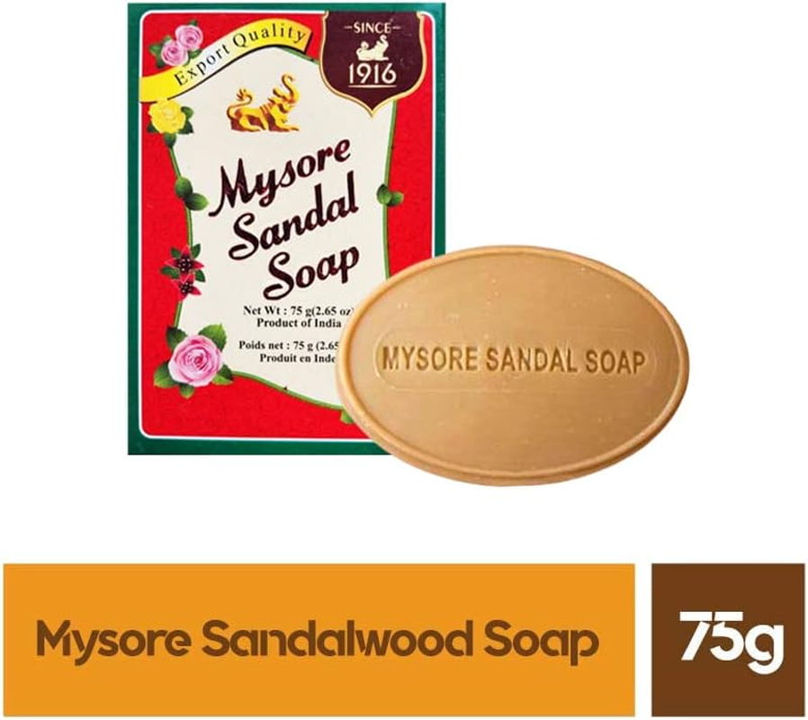 Mysore Sandal Soaps Pack of 10 (75 Gr. Bars) image number 2