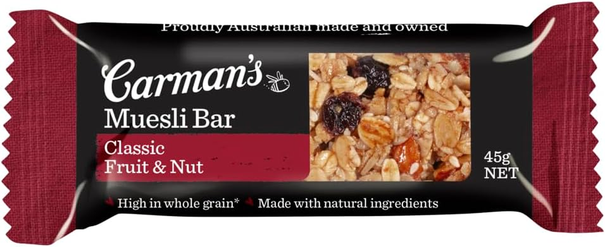 Carman'S Classic Fruit and Nut Muesli Bar - 12 X 45G (Pack of 12) image number 3