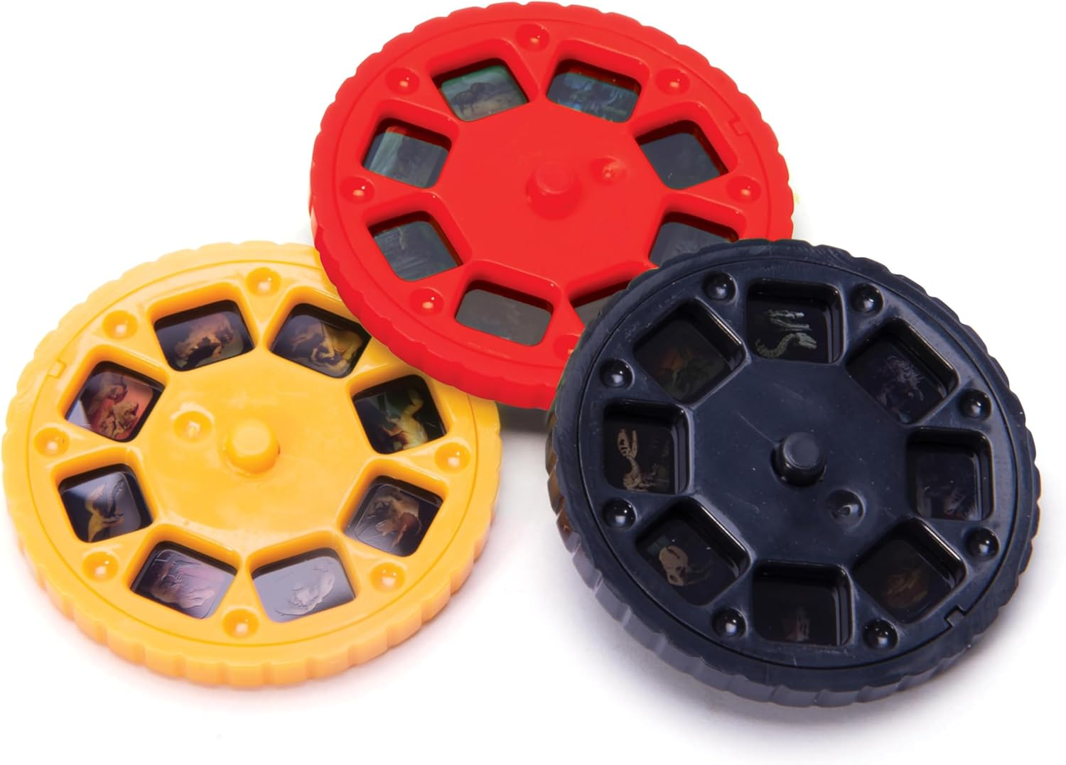 Isgift Torch Projector, Dinosaurs, Green, 3X3X12.5Cm - Projects 24 Dinosaur Images, Includes 3 Discs and Keychain, Portable Night Light and Storytelling Toy, Ages 3 and Up image number 3