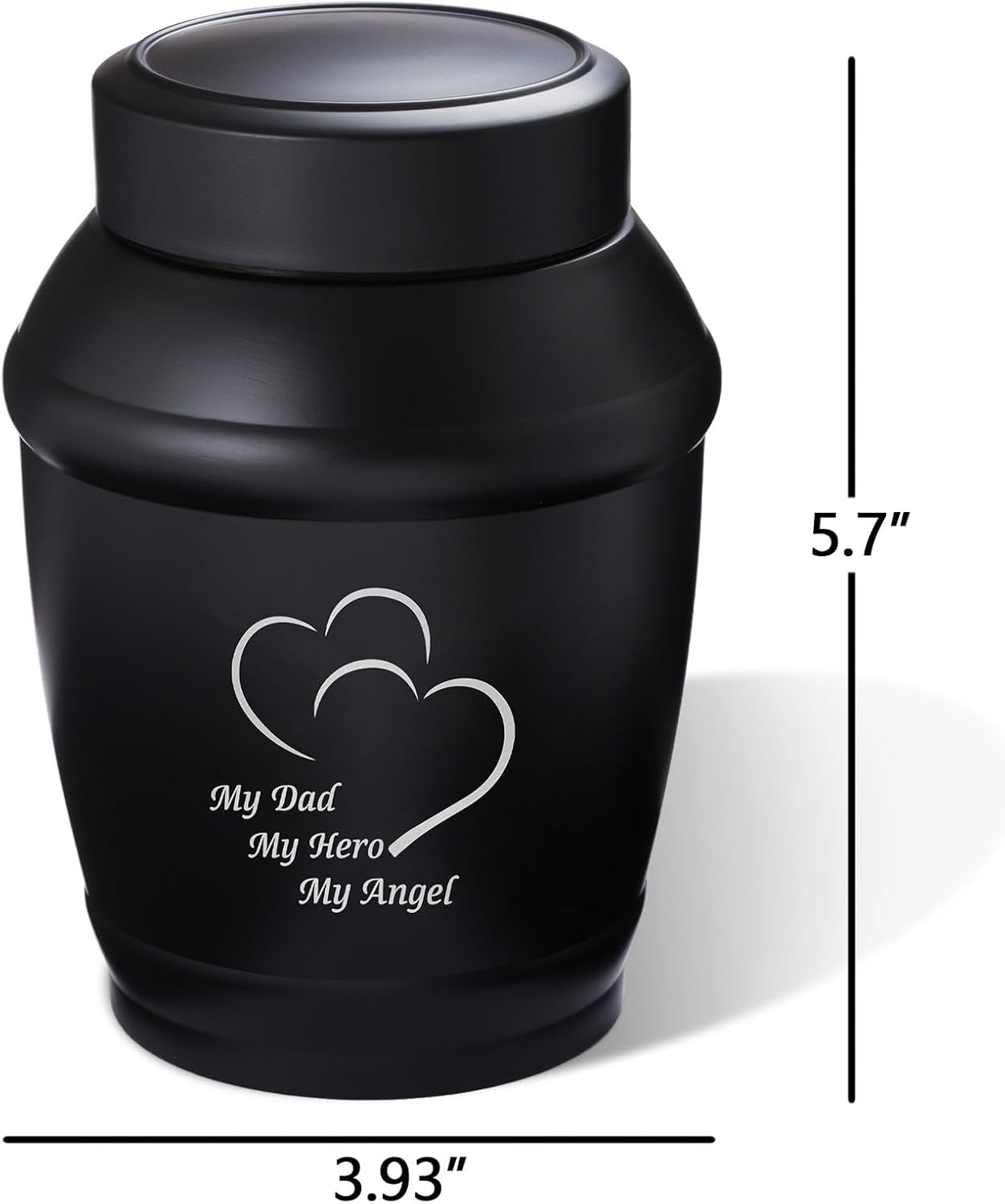 LINES ARTE 5.7" Urns for Human Ashes Adult Male Dad,Medium Cremation Urn Human Ashes,Cremation Urns for Human Ashes Adult Male image number 2