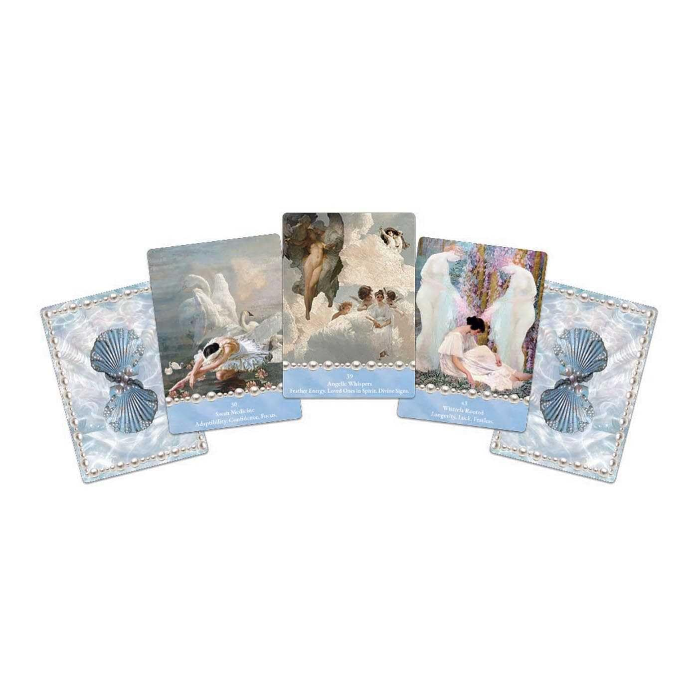 The Cosmic Pearl Oracle: Embark on a Journey of Sacred Love and Infinite Wisdom with Divine Feminine Guidance (44 Full Color Cards and 120-Page Full-Color Guidebook) image number 3