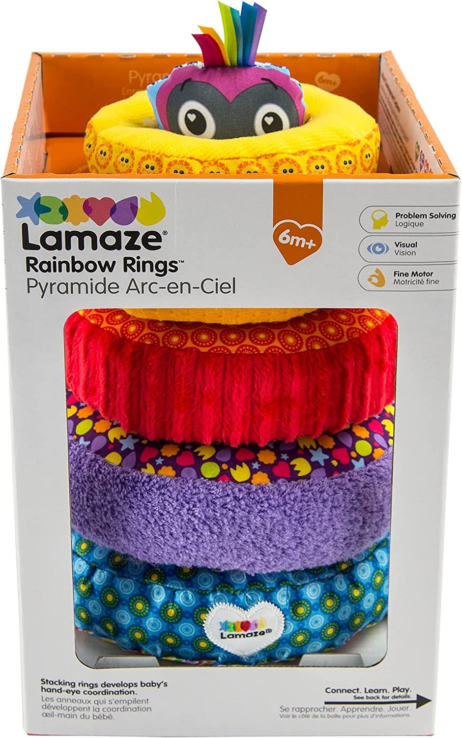 Lamaze Rainbow Stacking Rings image number 6