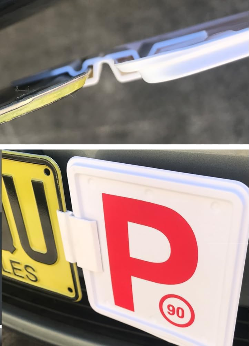 Clip It on 8-Pack No Drill License Plate Mounting Kit, Universal Quick Install Front & Rear Holder Frame with Durable Plastic Clips for Cars, Trucks and Suv(Black) image number 1