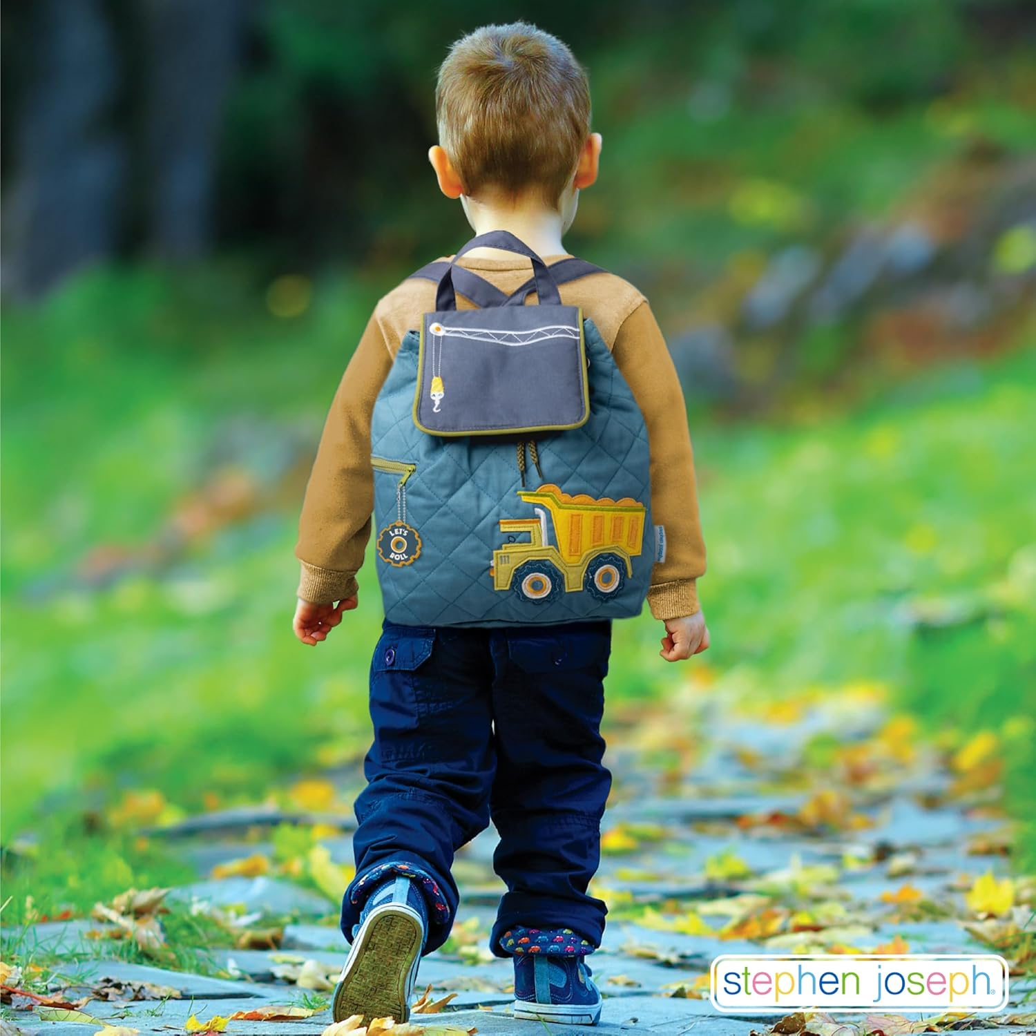 Stephen Joseph Unisex Toddler Back to School, Quilted Backpack, One Size image number 3