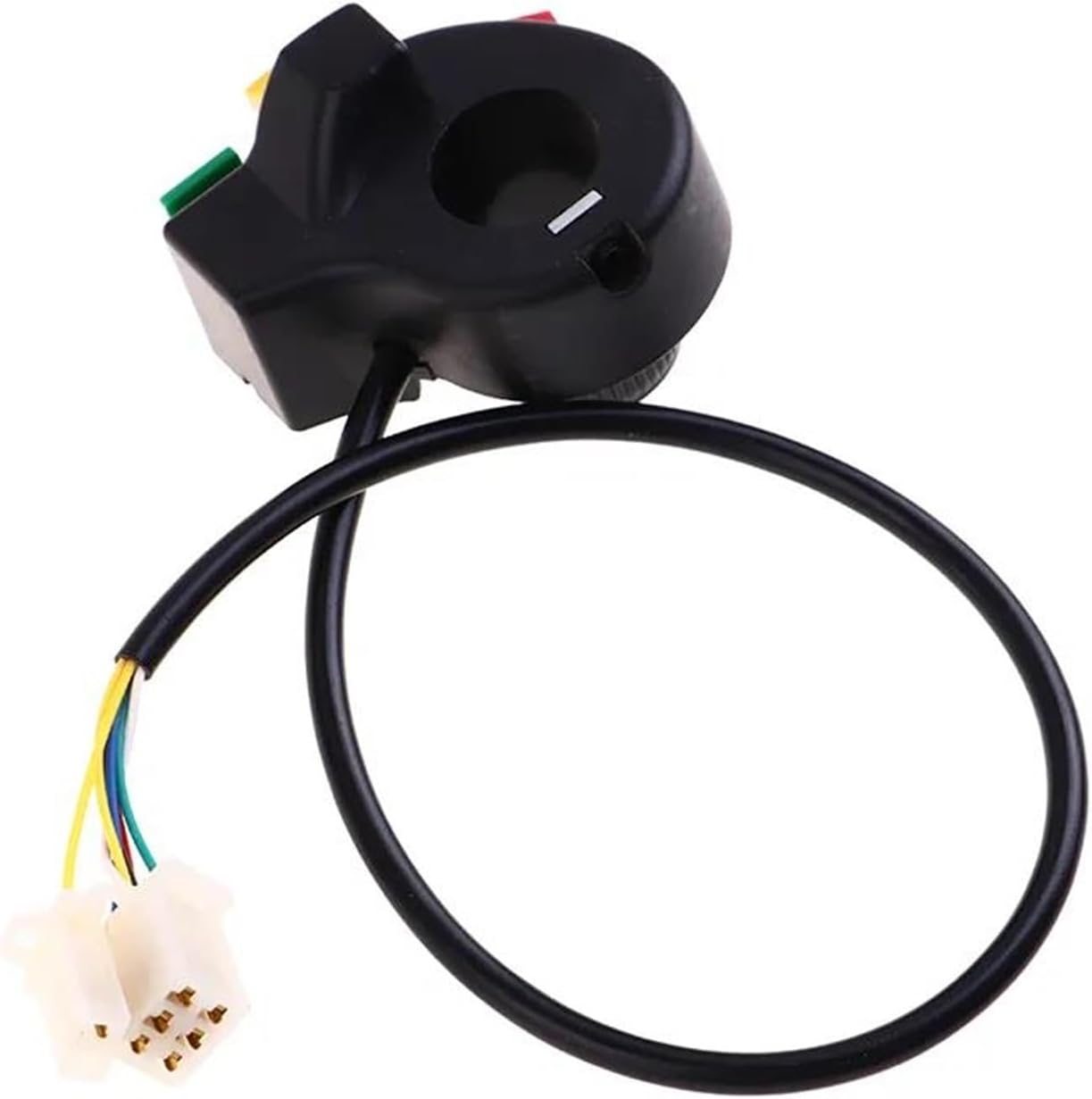 Motorcycle Handlebar Switch for 22Mm Dia Handlebars Motorbike 3 In1 Motorcycle Switch Electric Bike Scooter ATV Quad Light Turn Signal Horn On/Off Button image number 5