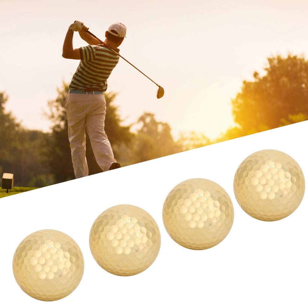 Gold Golf Balls Luxurious Golf Gifts for Golfer Unique Golf Accessories for Men and Women Golden Balls for Practice Present and Decoration Golf Practice image number 1