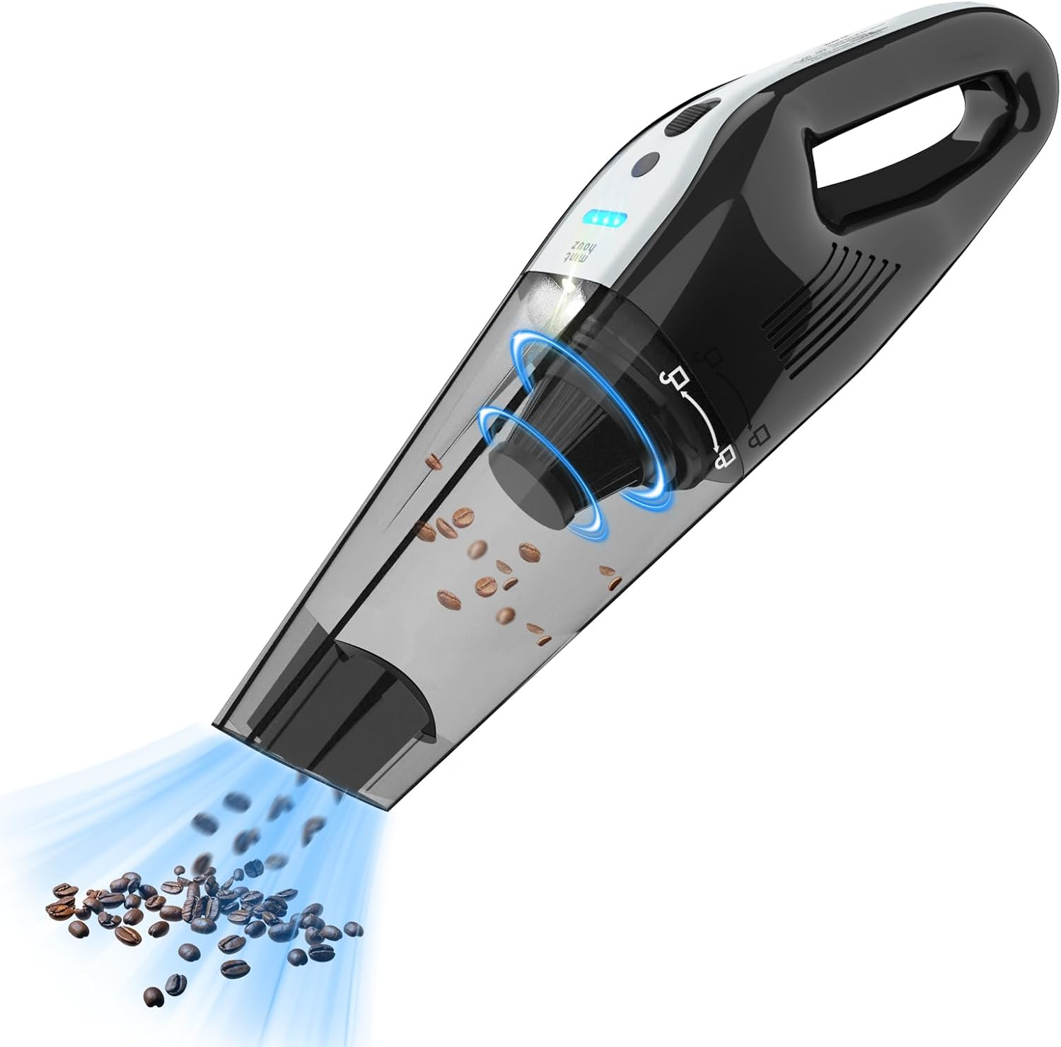 Minthouz Cordless Handheld Vacuum Cleaner - 10000Pa Strong Suction with 120W Motor, Portable Hand Vacuum with 20-30 Mins Runtime, LED Light for Car, Home & Office Cleaning image number 5