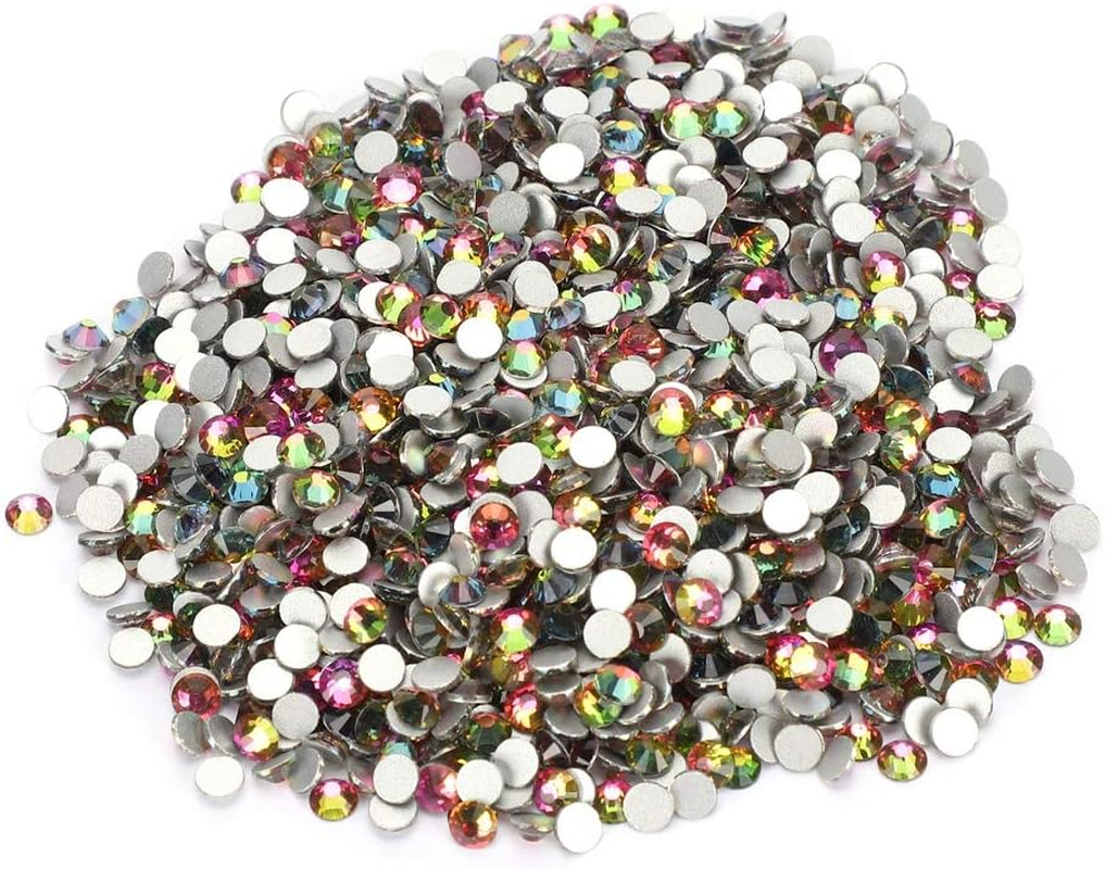 1440Pcs Hot Fix Flatback Rhinestones Glass Diamantes Gems Crystal Nail Art Decoration for Nails Decoration Makeup Clothes Shoes image number 4