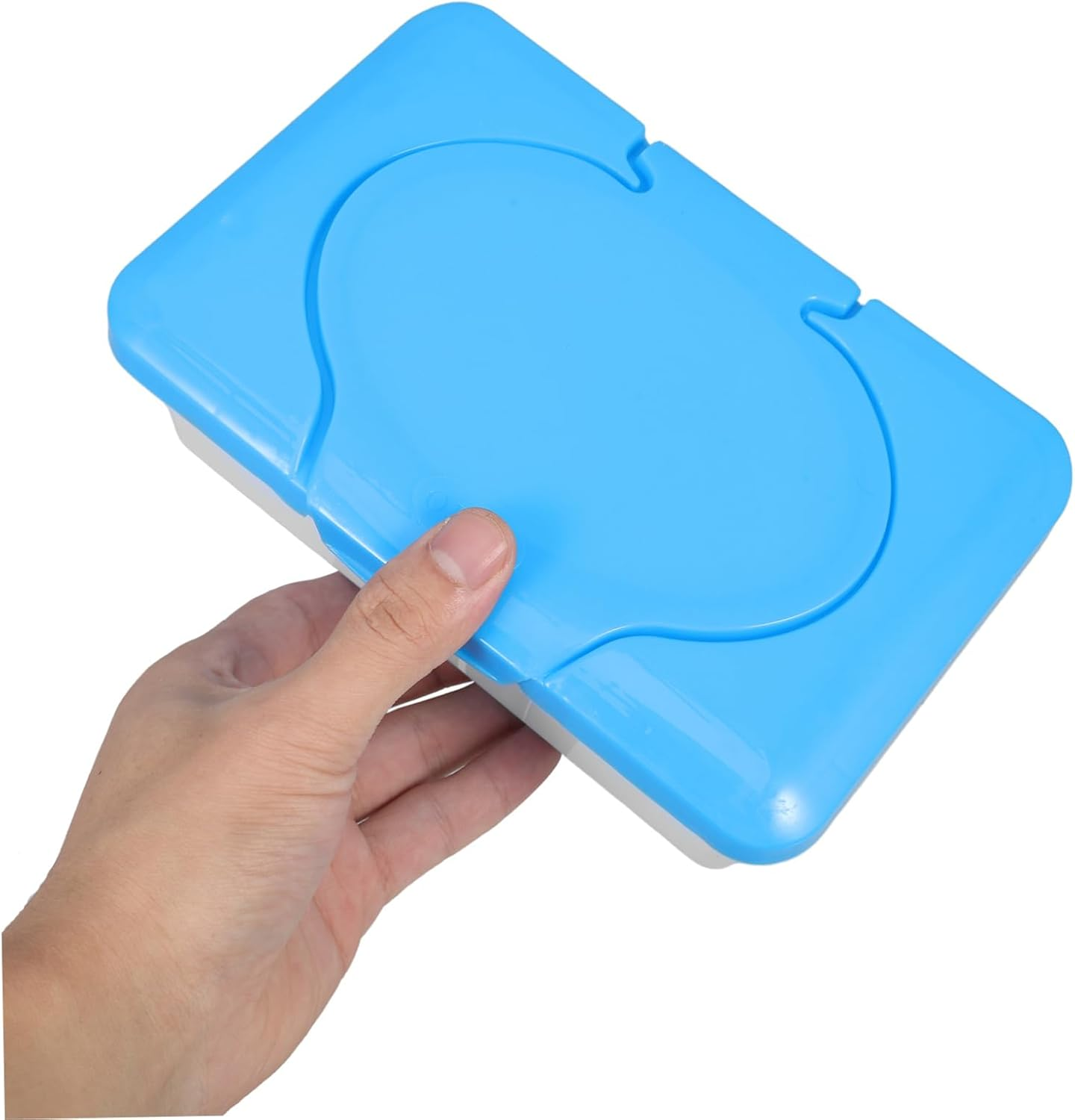 2Pcs Cleansing Wipes Box Portable Refillable Dispenser for Bathroom and Nursery Travel Use Plastic Storage Case