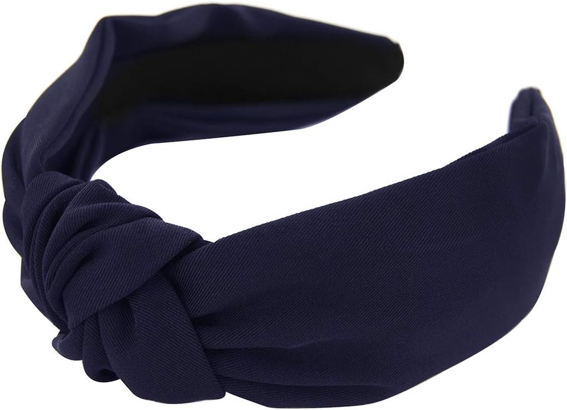 Axy HR35 Fabric Headband with Knot Vintage Beautiful Headband Hair Accessories Light Grey