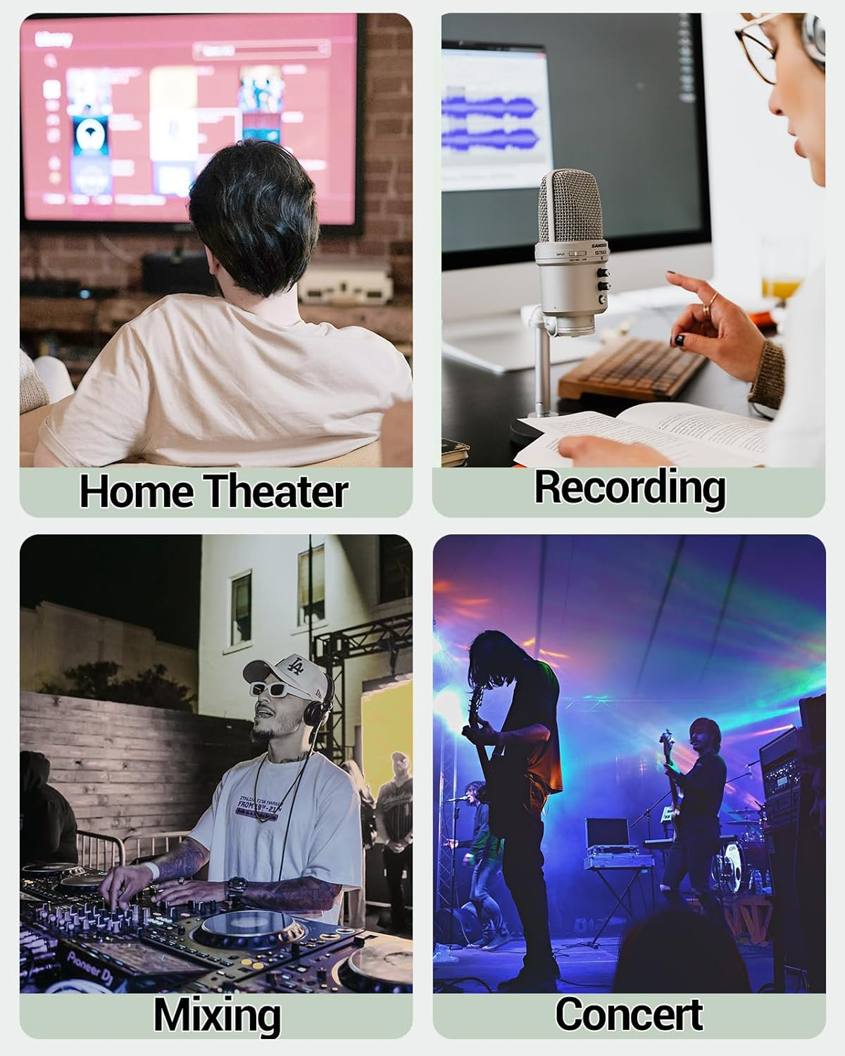 Cubilux AS-R1 4 Way RCA Audio Splitter Box, 4-Channel Stereo RCA Splitter, Passive Audio RCA Splitter-Made with Aluminum Alloy (1 in 4 Out) image number 5