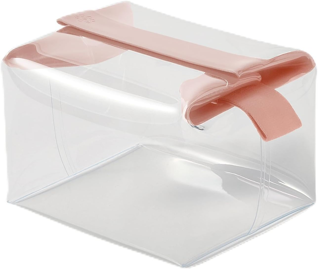 Cadence Parcel - Clear Dopp Kit with Magnetic Closure - Durable and Leak-Resistant Travel Toiletry Kit - Tsa-Compliant & Modular Design - Hygiene Bag for Travel Essentials - 1 Qt - Pebble