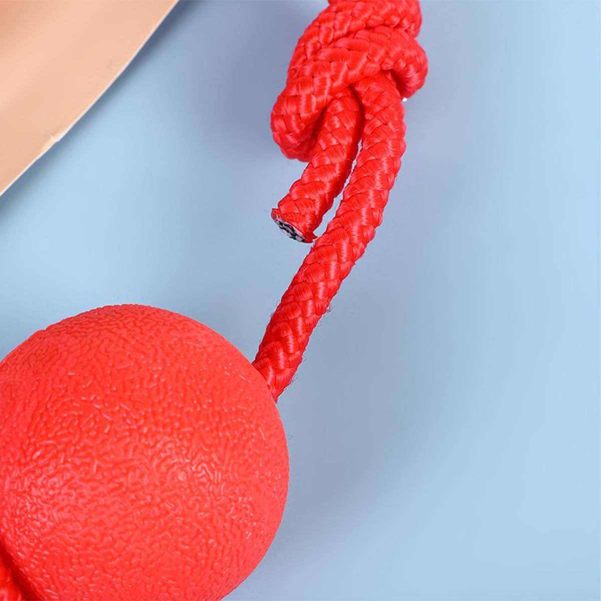 Sarini Pack of 2 Elastic Dog Game Ball with Rope,Natural Rubber Throwing Ball, Dog Ball with Cord, Pet Ball Game with Rope for Large and Small Dogs, Wide Throws, Catching image number 4