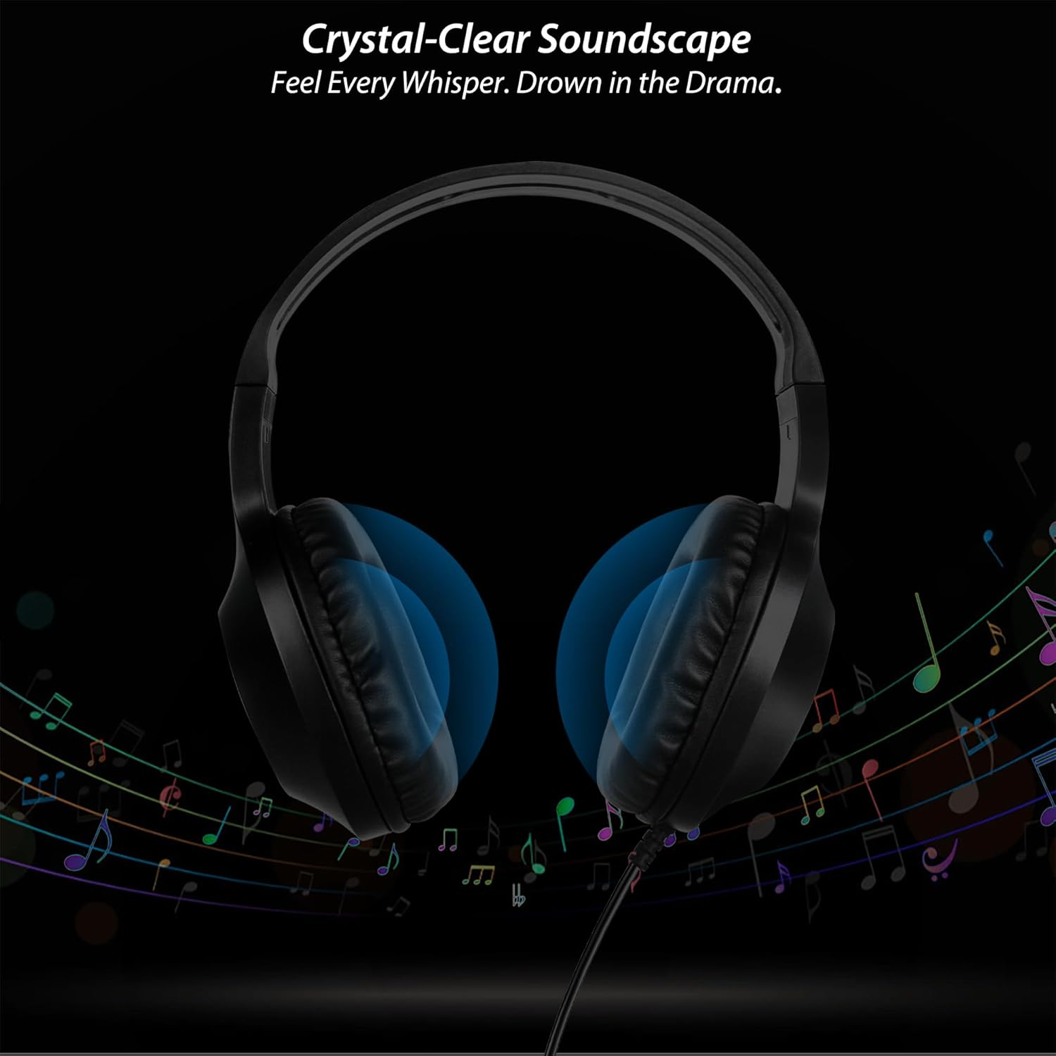 DUNGZDUZ 20Ft Extra Long Cord Headphones for TV & PC with Volume Control, Wired TV Headset with Extension Cable, 3.5Mm Aux Jack with USB & RCA Adapters for More Tvs, Senior Friendly image number 3