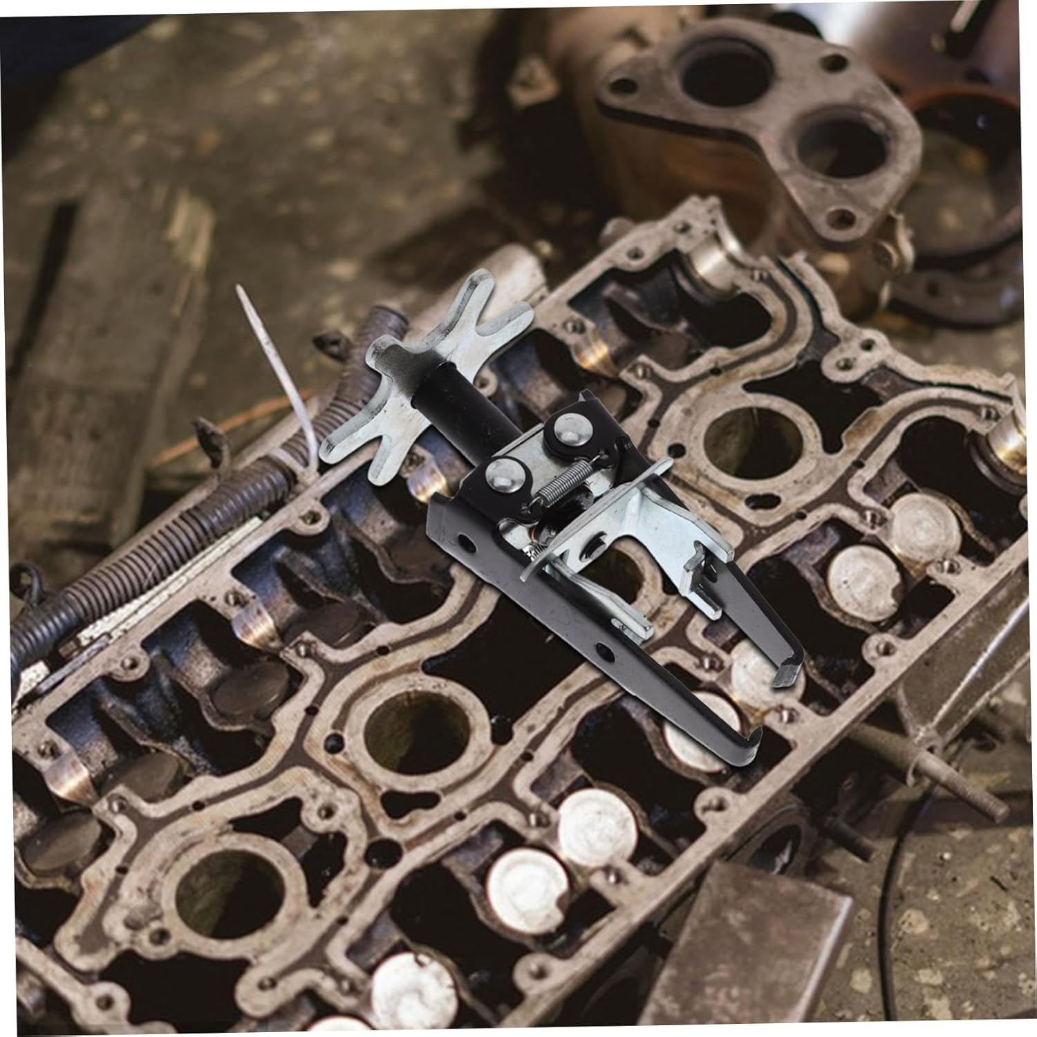 NOLITOY Engine Valve Spring Compressor Valve Clamp Tool Spring Compression for Automotive Professional Grade image number 4