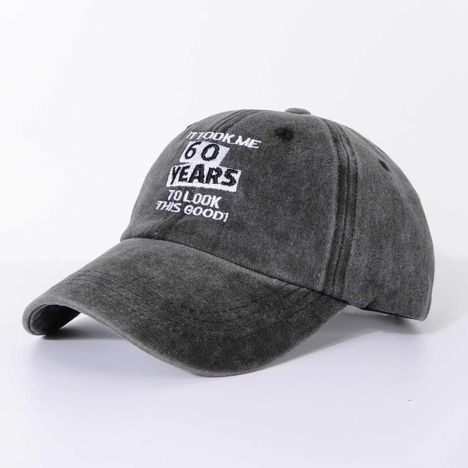 Funny Birthday Baseball Cap for Men &ndash; 40/50/60/70/80 Years Vintage Washed Adjustable Cotton Hat &ndash; Novetly Dad, Grandad, Husband image number 4