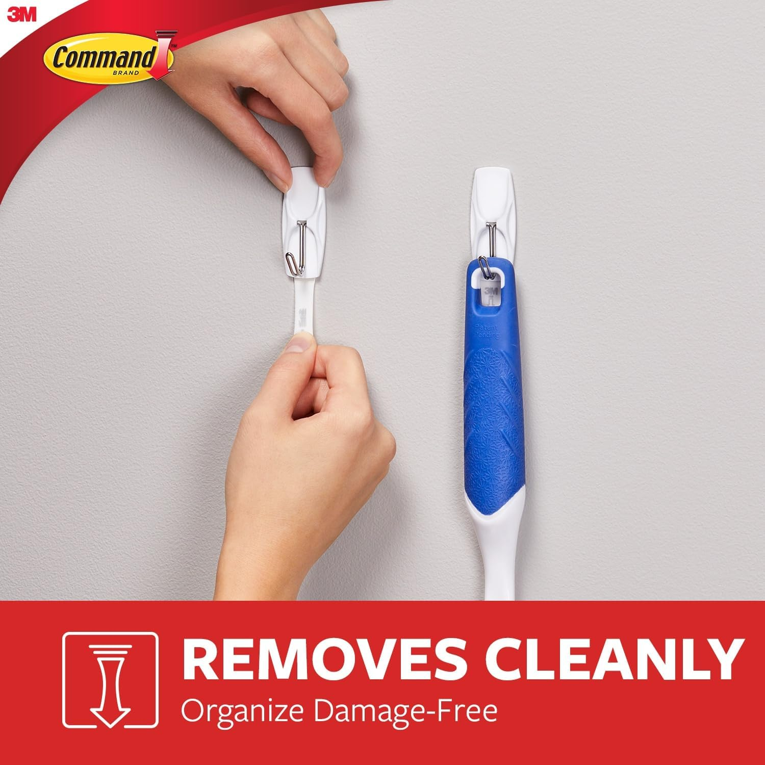 Command Wire Toggle Hook Value Pack, Medium, White, 7-Hooks (17065-7ES) image number 4