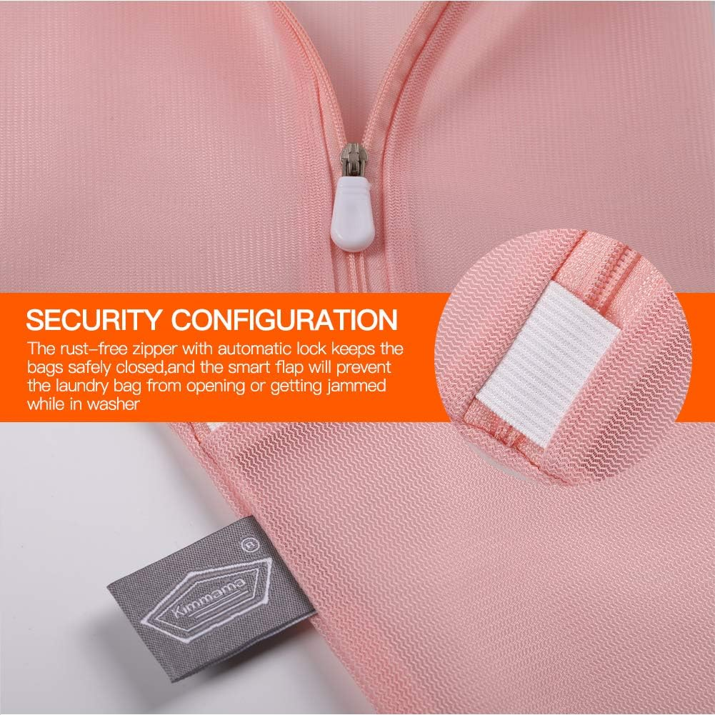 Kimmama Laundry Bag Mesh Wash Bags, Washing Machine Wash Bag, Net Washer Sack with Zipper, Dryer Pouch for Cleaning and Drying Cloths, Garment, Sweater, Delicates, Lingerie, Bra, Pant, Sock, Toys image number 5