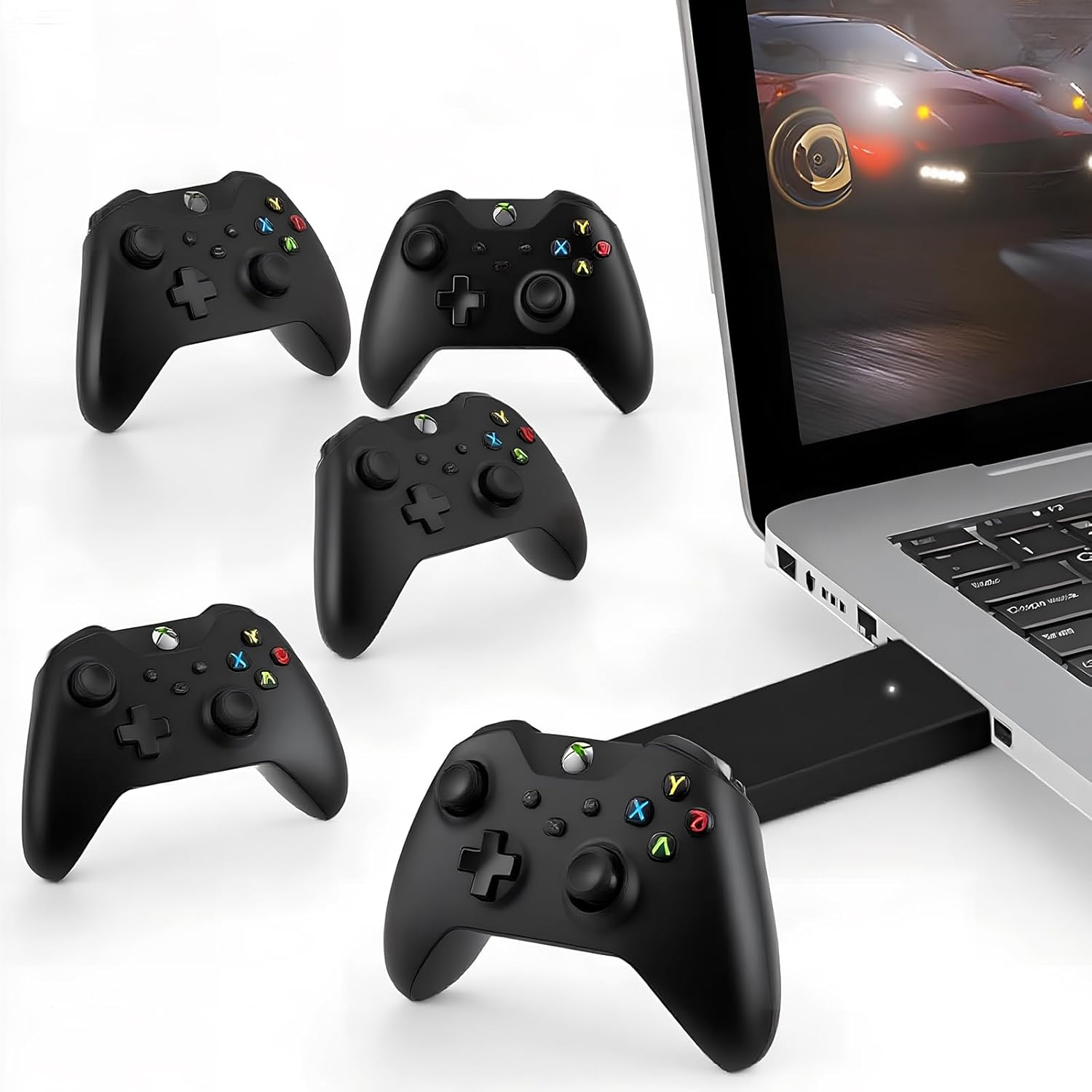 Wireless Adapter for Xbox One and Series X,S, Xbox Controller Wireless Adapter for PC Gaming USB Receiver,Game Receiver Compatible with Windows 7, 8, 8.1, 10,11,Pc,Xbox One S,X,Xbox Elite image number 4