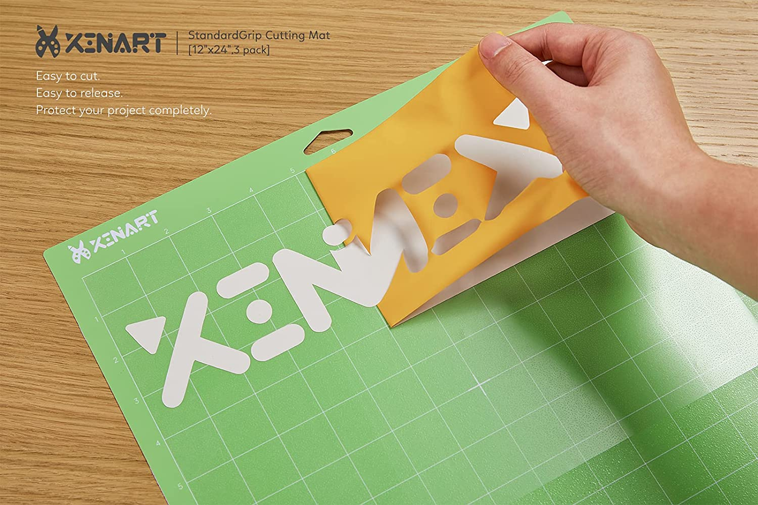 12X24 Cutting Mat for Cricut Maker 3/Maker 4/Maker/Explore 4/3/2/1 (Varietygrip, 4 Pack) Quilting Cricket Cutting Mats for Cricut image number 3