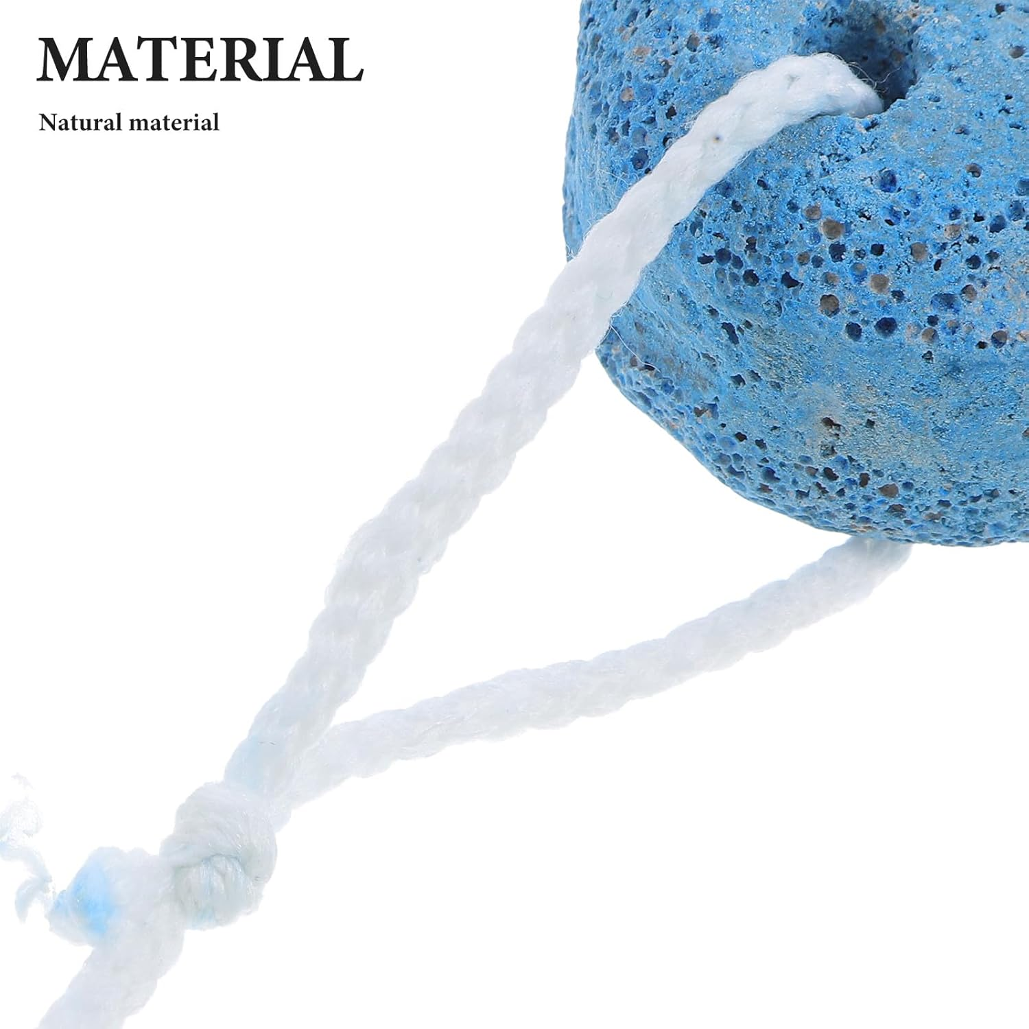 TIKODIDA Natural Blue Pumice Stone Foot Scrubber for Dead Skin Removal Oval Volcanic Foot File Pedicure Rasp and Heel Scraper Effective Corn Remover image number 4