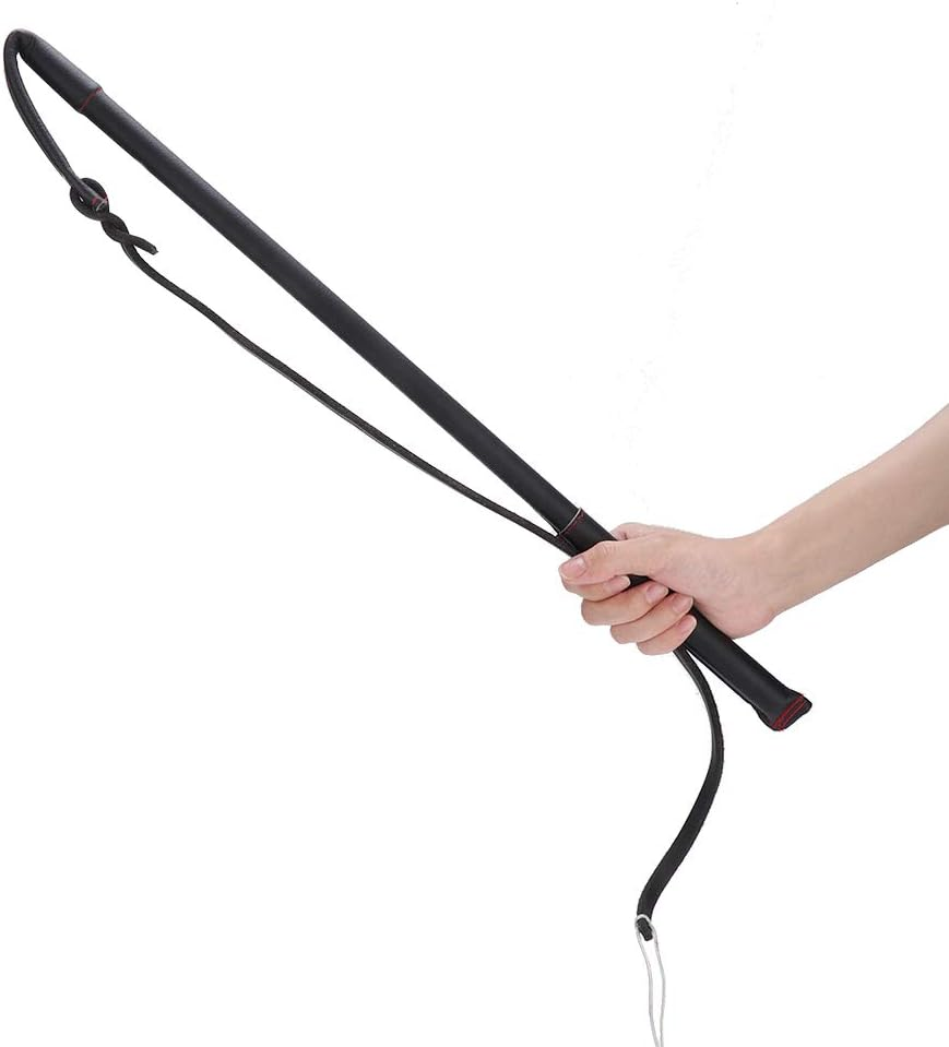 Artificial Cowhide Dog Stirring Whip Bat with Handle for Medium Large Dogs Training Accessory Suitable for Schutzhund, German Shepherd, and Others Dogs image number 4