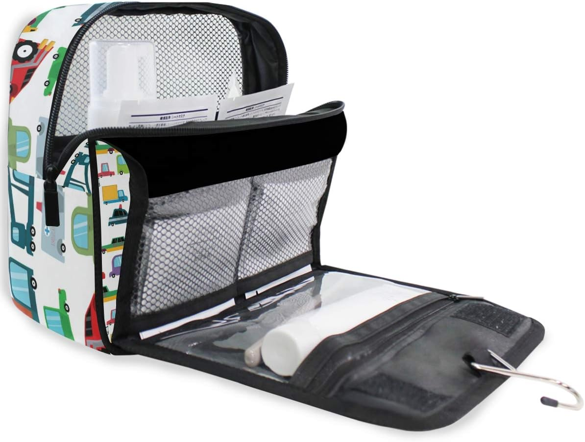 Hanging Travel Toiletry Bag Hippo Swimming Kit Makeup Case Cosmetics Organizer for Men Women ( image number 6