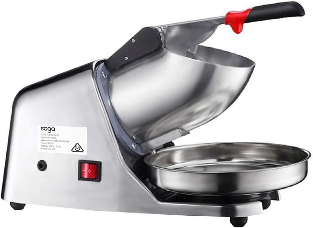 SOGA Ice Shaver 300W Electric Ice Crusher Snow Cone Maker Shaved Machine image number 3