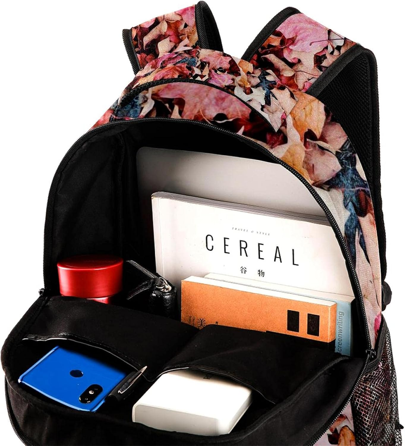 Maple Leaves Backpack Students Shoulder Bags Travel Bag College School Tote Backpacks image number 3