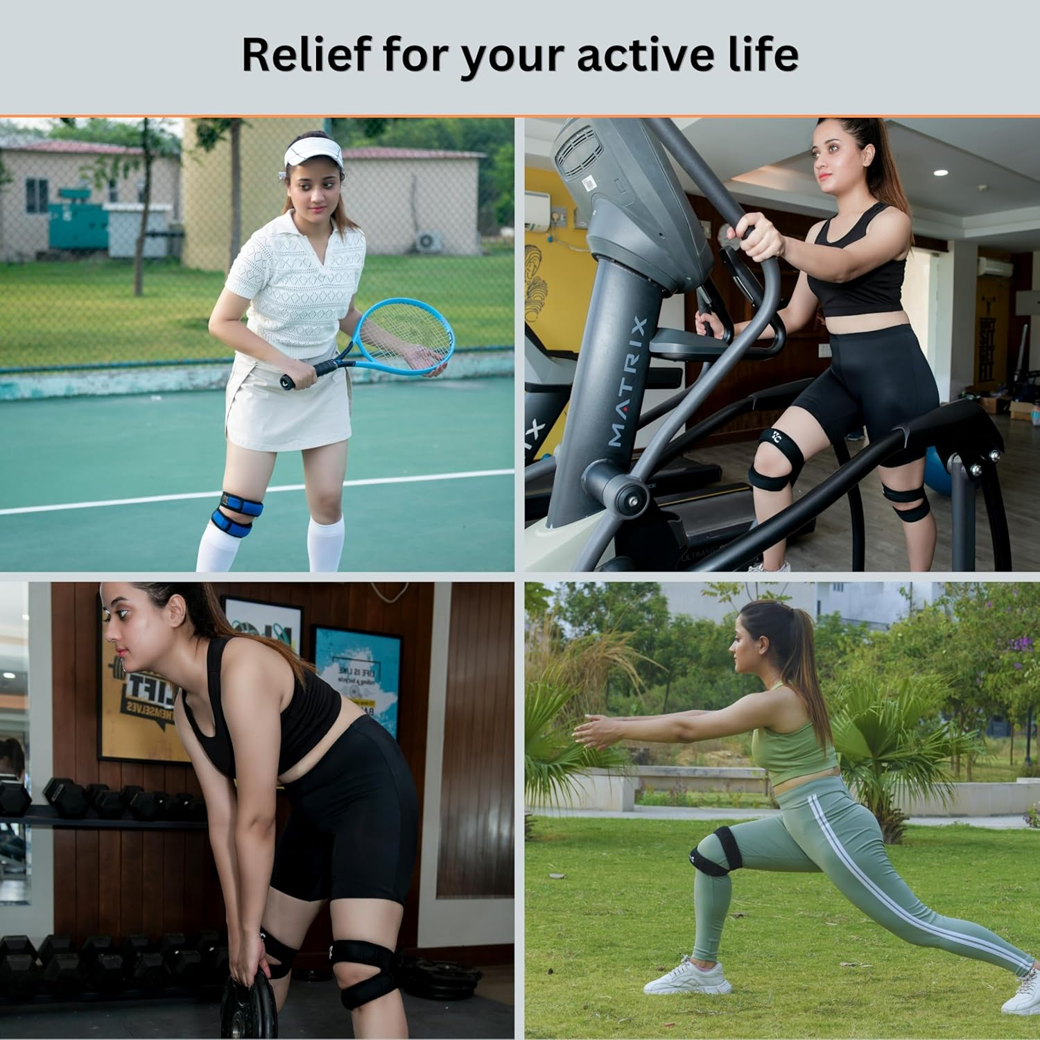 Patella Tendon Support Strap Dual Pack Of1 | Adjustable Knee Strap Patella Tendon Brace with Stabilizer Band for Hiking, Soccer, Basketball, Runners, Jumpers, and Tendonitis Relief for Unisex image number 5