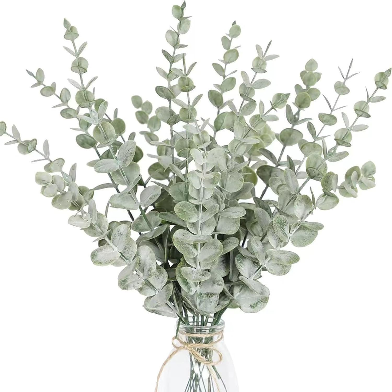 18Pcs Artificial Eucalyptus Stems - Artificial Greenery for Wedding Centerpieces, Home Decor, Christmas Bouquets & Office Floral Arrangements image number 2