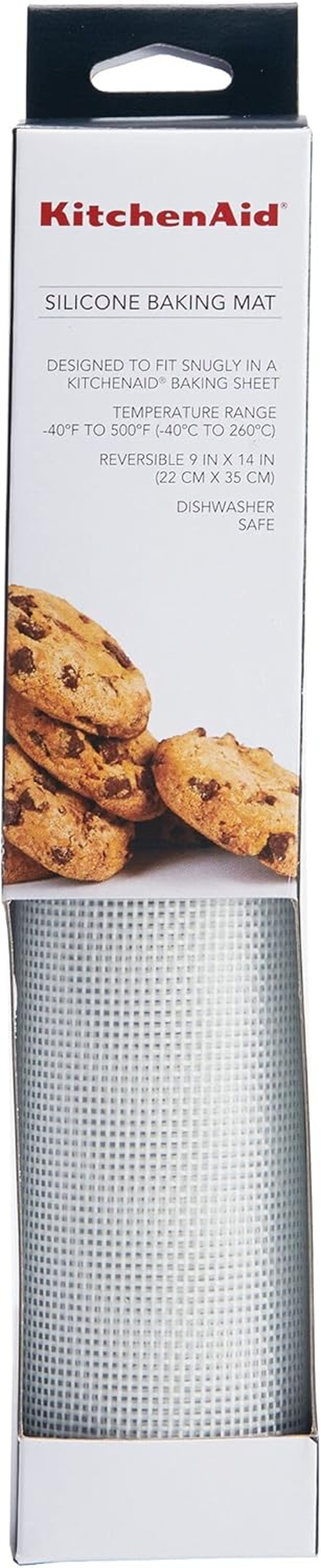 Kitchenaid Silicone Baking Mat, 9X14-Inch, Gray